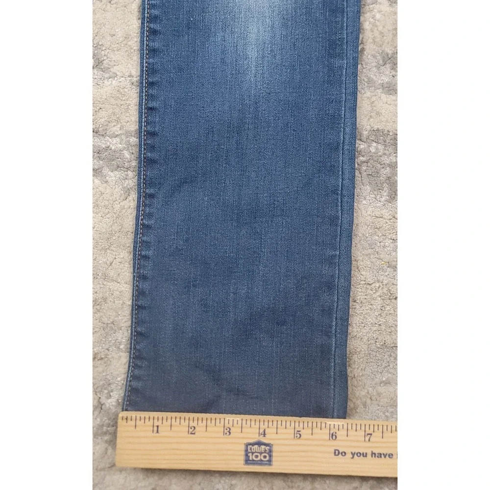 Judy Blue Straight Fit Jeans Womens Sz 9/29x31 Distressed Stretch Denim JB8277DK